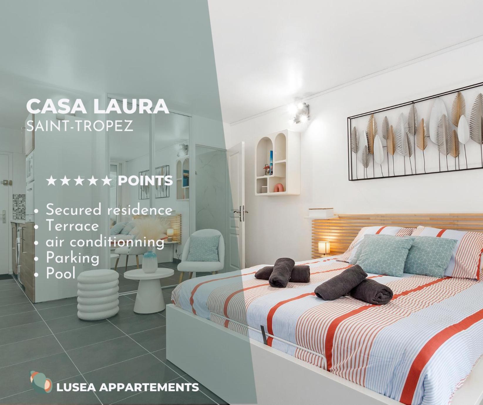 Apartamento Casa Laura -Parking - Pool Saint-Tropez Exterior foto
